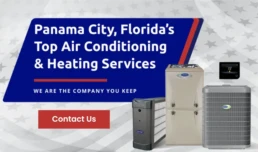 Panama City, FL's top ac and heating service banner